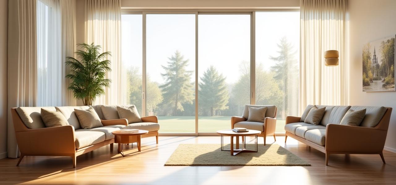 快適なシニア施設のリビングスペース