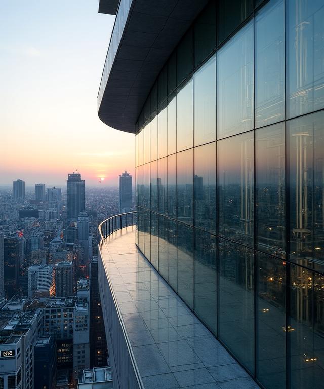 洗練されたモダン建築のディテール